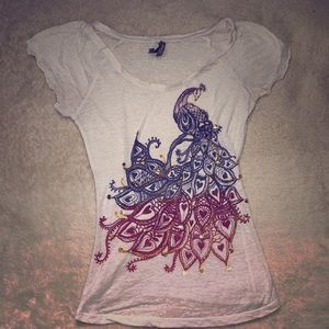 Charlotte Russe // Peacock Women's Top